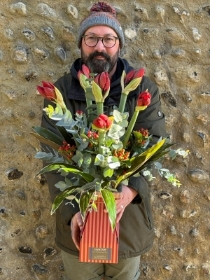 Amaryllis and Eucalyptus.